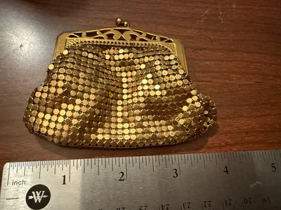 Маленькая золотая монета кошелек блестки как есть - Изображение 1 из 4