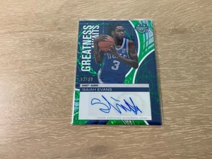 2024-25 Bowman University Best Isaiah Evans Greatness Awaits Green Auto /99 Duke - Picture 1 of 2