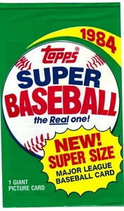 1984 TOPPS SUPER Baseball Wax Pack - Picture 1 of 2
