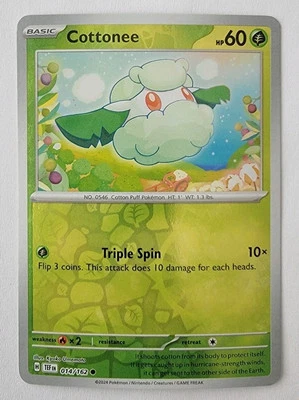 Cottonee 014/162 Sv05: Temporal Forces Reverse Holo NM - Image 1 of 2