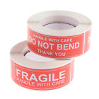 250Pcs Fragile Warning Stickers Handle With Care Do not Bend Sign Package De-hf