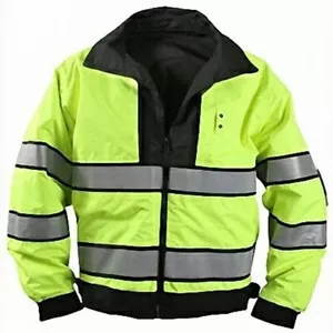 Rothco Reversible Hi-Visibility Uniform Jacket - Yellow/Black - Picture 1 of 3