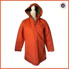 Nike Swoosh Athletic Pass Transit Retro Vintage Women Orange Coat  Fleece - L