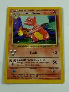Charmeleon Pokemon Card Unlimited Edition 24/102 (NEAR MINT CONDITION)! - Picture 1 of 2
