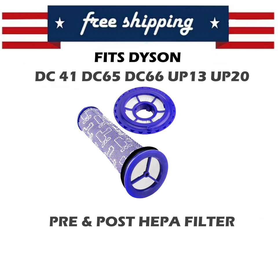 HEPA Pre & Post Replacement Filter For Dyson DC41 DC65 Animal Vacuum Cleaner - Image 1 of 1