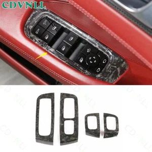 Interruptor de control de puerta de ventana de fibra de carbono forjado para Porsche Panamera 2017-21 - Imagen 1 de 10