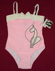 Baby Phat swimsuit girls size 4 NWT Pink embroidered cat bow vintage 2005 NEW !! - Picture 1 of 7