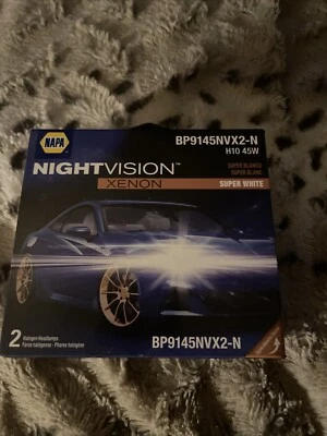 Napa NightVision Xenon Super White Halogen Headlamps BP9145NVX2-N  H10-45W - Image 1 of 3