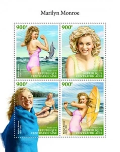 África Central - Marilyn Monroe 2018 - Hoja de 4 estampillas - CA18711a - Imagen 1 de 1