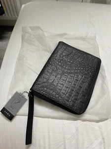 Zara Man Faux Leather Animal Print Tablet Sleeve. 17x25cm. New - Picture 1 of 9