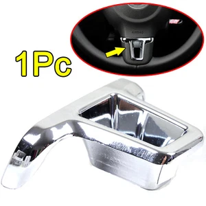 For VW Golf Jetta Polo Caddy Touran Car Parts Chrome Steering Wheel Cover Trim - Picture 1 of 6