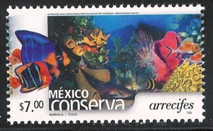 pc034 Mexico Conserva MNH paper 2 Sc#2264 Mc#2972A Et#mc034 reefs - Picture 1 of 1
