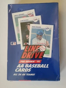 1991 Impel Line Drive AA Baseball Wax Pack Box Rookies. FACTORY SEALED 36 packs - Picture 1 of 5