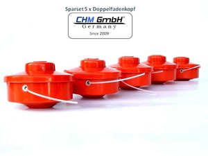 CHM GmbH 5x Einweg Fadenspule M10 mit Tippautomatik Doppelfadenkopf 10.000 U/min