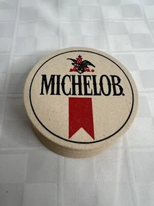 25ct Vintage MICHELOB Bar Tavern Beer Coasters 3.5” Man Cave Ultra Decor NOS - Picture 1 of 3