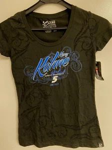 Kasey Kahne #5 NASCAR Ladies Speed Diva Black Shirt Slim Fit Size X-Small - Picture 1 of 3