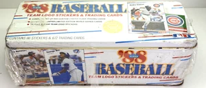 Fleer - Tarjetas coleccionables pegatinas con el logotipo del equipo de béisbol 1988 - lata - selladas - Imagen 1 de 3