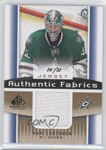 2013-14 SP Game Used Edition Authentic Fabrics Gold Jerseys /32 Kari Lehtonen
