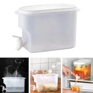 3.5L Drink Dispenser Water Pitcher With Faucet Beverage Jug Box Juice Cocktail - Picture 1 of 15