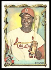 2023 Allen & Ginter 89 Lou Brock St. Louis Cardinals Baseball Card