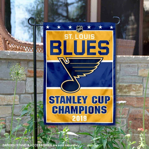 St. Louis Blues 2019 Stanley Cup Champions Garden Flag and Yard Banner Cover