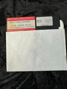 The Software Cabling System RS232 Cable Designer Ver 1.04 5.25 Floppy Media - Picture 1 of 1