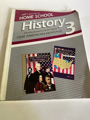 Abeka History 3 Our American Heritage Home School Lesson Plan Curric Homeschool - Image 1 of 3