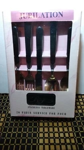 Rogers jubilation stainless tableware 20 piece service for four NIB - Picture 1 of 4