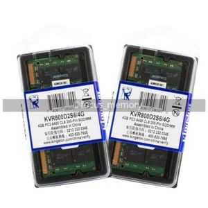 Kingston 8G 2x4GB PC2-6400 DDR2 800MHz SO-DIMM Laptop Memory Dell Latitude E5500 - Picture 1 of 6