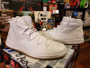 Mens Size 13 Nike Air Jordan Galaxy High 1 OG White Gum Leather Shoes 820255-102 - Picture 1 of 19