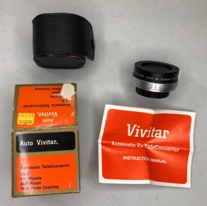Vivitar TeleConverter Automatico 2X-5 per Minolta - Usato con scatola, manuale e custodia - Foto 1 di 12