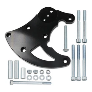 Black LS R4 High Mount A/C Bracket LS1 LS2 LS3 LS6 Vortec Truck LQ AC - Picture 1 of 7