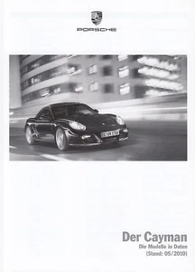 PORSCHE CAYMAN COUPE 987 S Preise Preisliste Ausstattungen 2010 PO - Picture 1 of 1