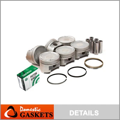 Pistones y anillos para Dodge Mitsubishi Turbo 91-99 3,0 L DOHC 6G72T VR4 Foto 1 de 4