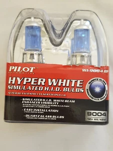 NOS Pilot Automotive XENON Whites Premium Quartz  Glass Bulbs WI9004XP 9004 - Picture 1 of 4