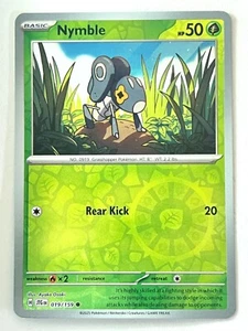 Nymble 019/159 Reverse Holo Journey Together Pokemon TCG Pack Fresh Near Mint NM - Picture 1 of 8