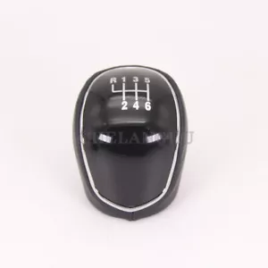 6 Speed Leather Gear Shift Stick Knob For Ford Kuga Focus MK2 MK3 2007-2019 - Picture 1 of 8