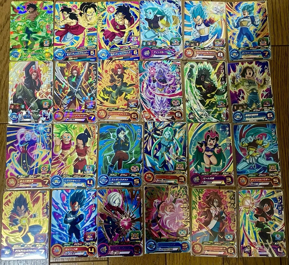 Lot of 24 Super Dragon Ball Heroes Cards Japan Bandai  - Image 1 of 4