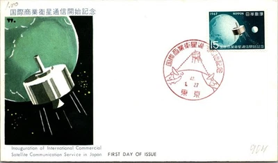 Japan FDC 42.1.27 Int'l Commercial  Satellite Communication Service - J19643 - Image 1 of 2