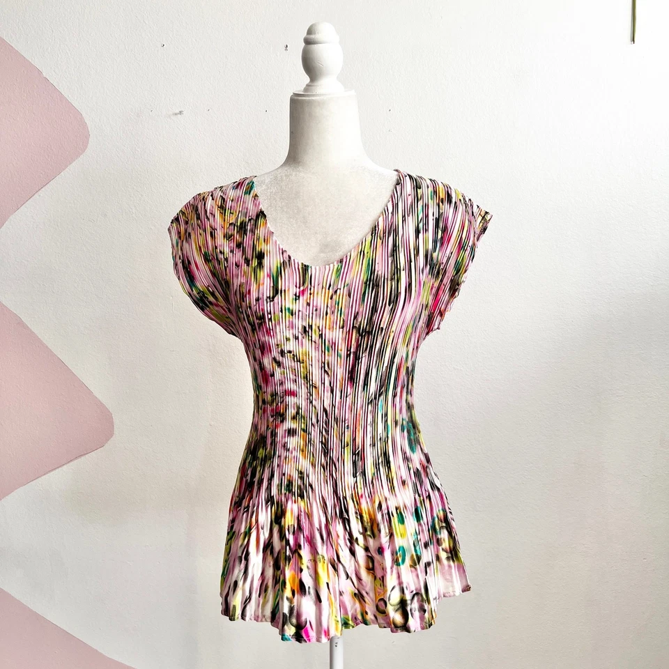 Top arrugado floral rosa Boho Cottagecore Y2K 2000s Fairycore Coquette grande Foto 1 de 4