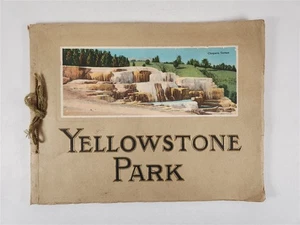 Yellowstone Park Asahel Curtis For Northern Pacific Souvenir Booklet Vintage - Picture 1 of 12