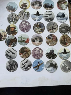 Authentic  2005B  AAFES Pogs UNCIRCULATED 5 Cents - Image 1 of 4