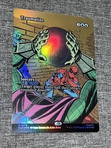 Traumatize (Borderless Foil) Mythic MTG Spider-Man Eternal 0015 NM/M - Bild 1 von 2