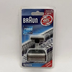 Original Braun 7000 Series Syncro & Syncro Pro Shaver Foil & Cutter Block NEW - Picture 1 of 2