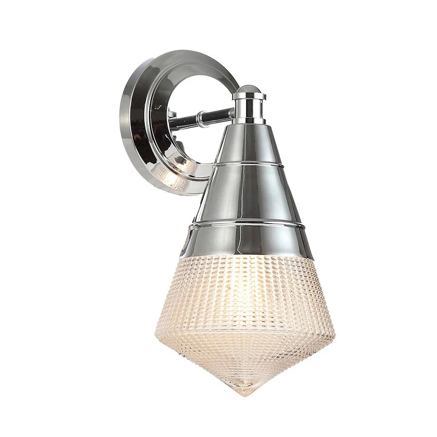 Maxim Lighting Hargreaves 1Lt Wall Sconce, Chrome/Prairie Rib Frost - 10391PRPC - Image 1 of 1