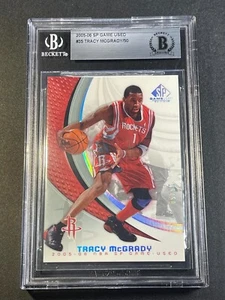 TRACY MCGRADY 2005 SP GIOCO USATO #35 PLATIUM PARALLELO #'D/50 ROCKETS NBA - Foto 1 di 4