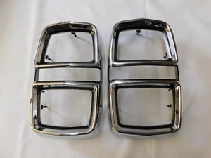 New Repro. 1967 Ford Fairlane Tail Light Lamp Doors Door Bezels Trim Chrome 500 - Picture 1 of 9