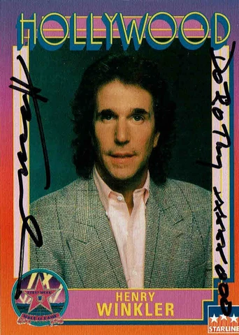 HENRY WINKLER - Happy Days Actor - Hollywood Walk of Fame Autograph Trading Card Cover
