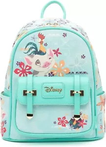 Wondapop - Moana Featuring Pua & Hei Hei 11" Vegan Leather Fashion Mini Backpack - Picture 1 of 5
