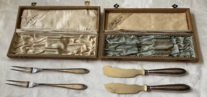 Art Deco Reed & Barton - Cuchillos de mantequilla y pescado - Tenedores de lanza - WMF 90 - Imagen 1 de 5